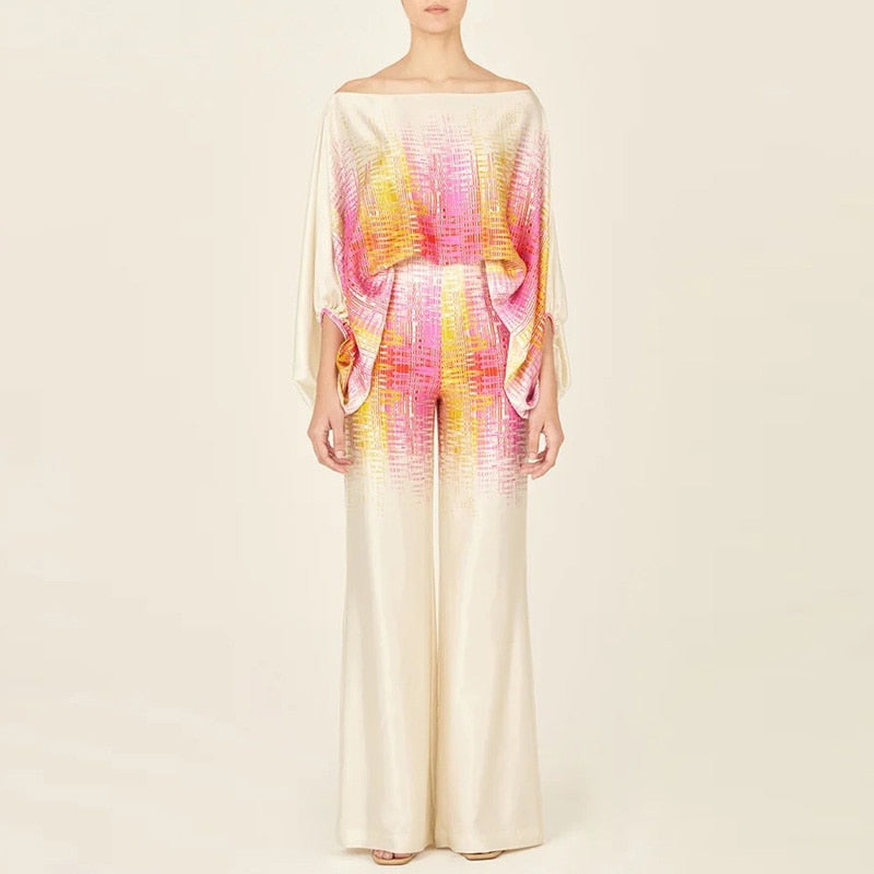 Auffälliges Muster, Off-Shoulder Set - Dylen