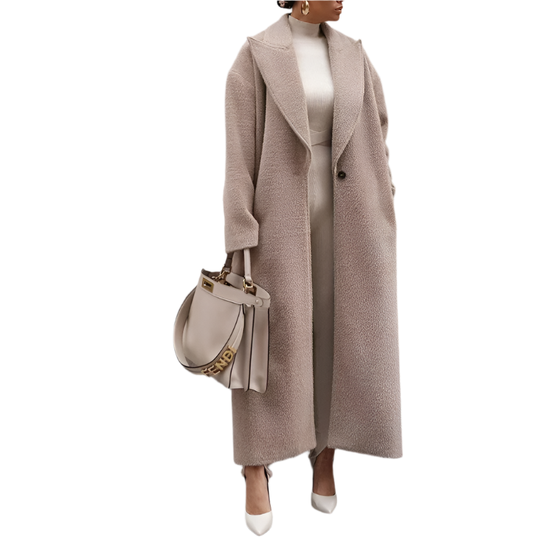 Krohn-e | Warme Plüsch Damen Winterjacke