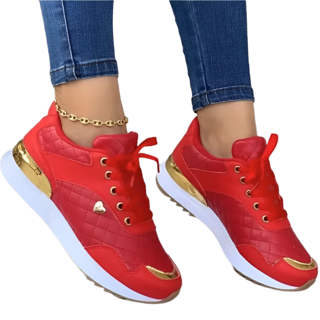 Sheena Elegant Leather Sneakers