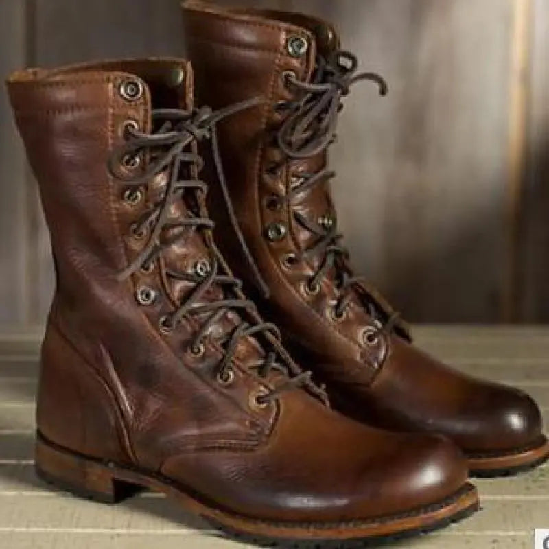 Krohn-e | Motorradstiefel Ritterstiefel Freizeitschuhe