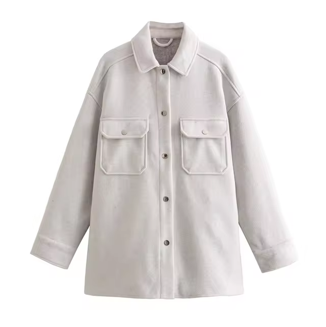 Elsie® Damen Wolljacke Hemd