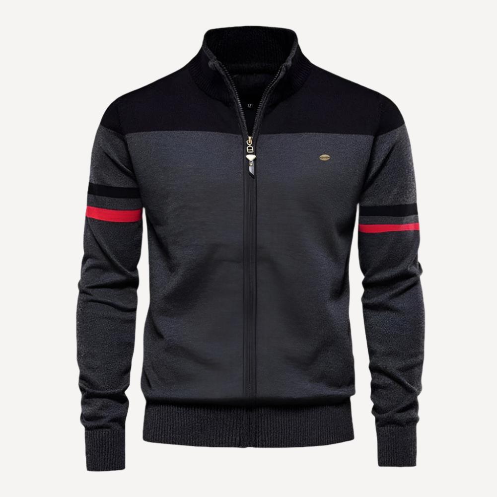 Streifige Herren-Strickjacke im Vintage-Stil von HerrenOase