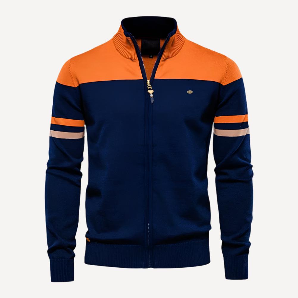 Streifige Herren-Strickjacke im Vintage-Stil von HerrenOase