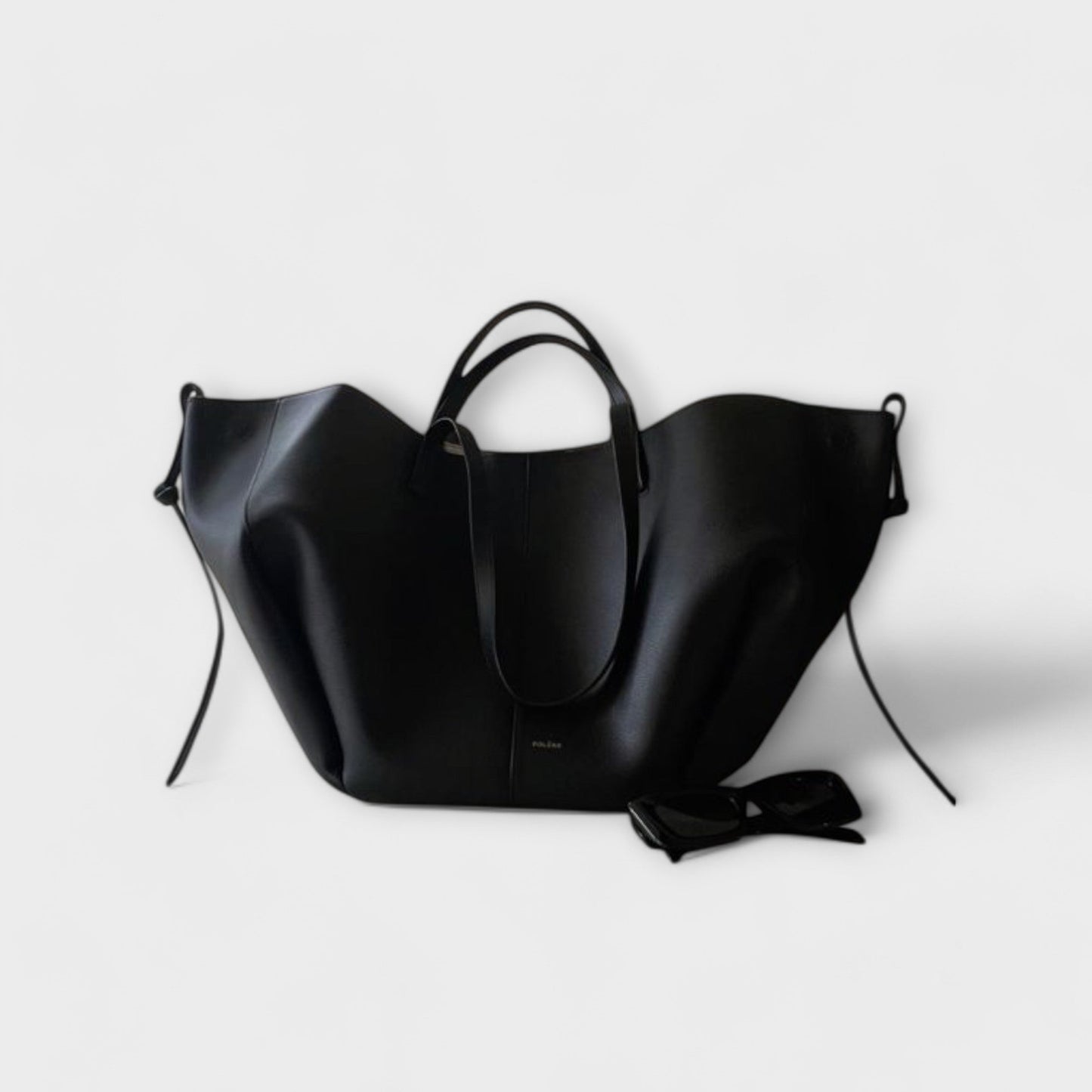 KROHN-E Damen Handtasche Modern Geometrisch Geräumig Schwarz