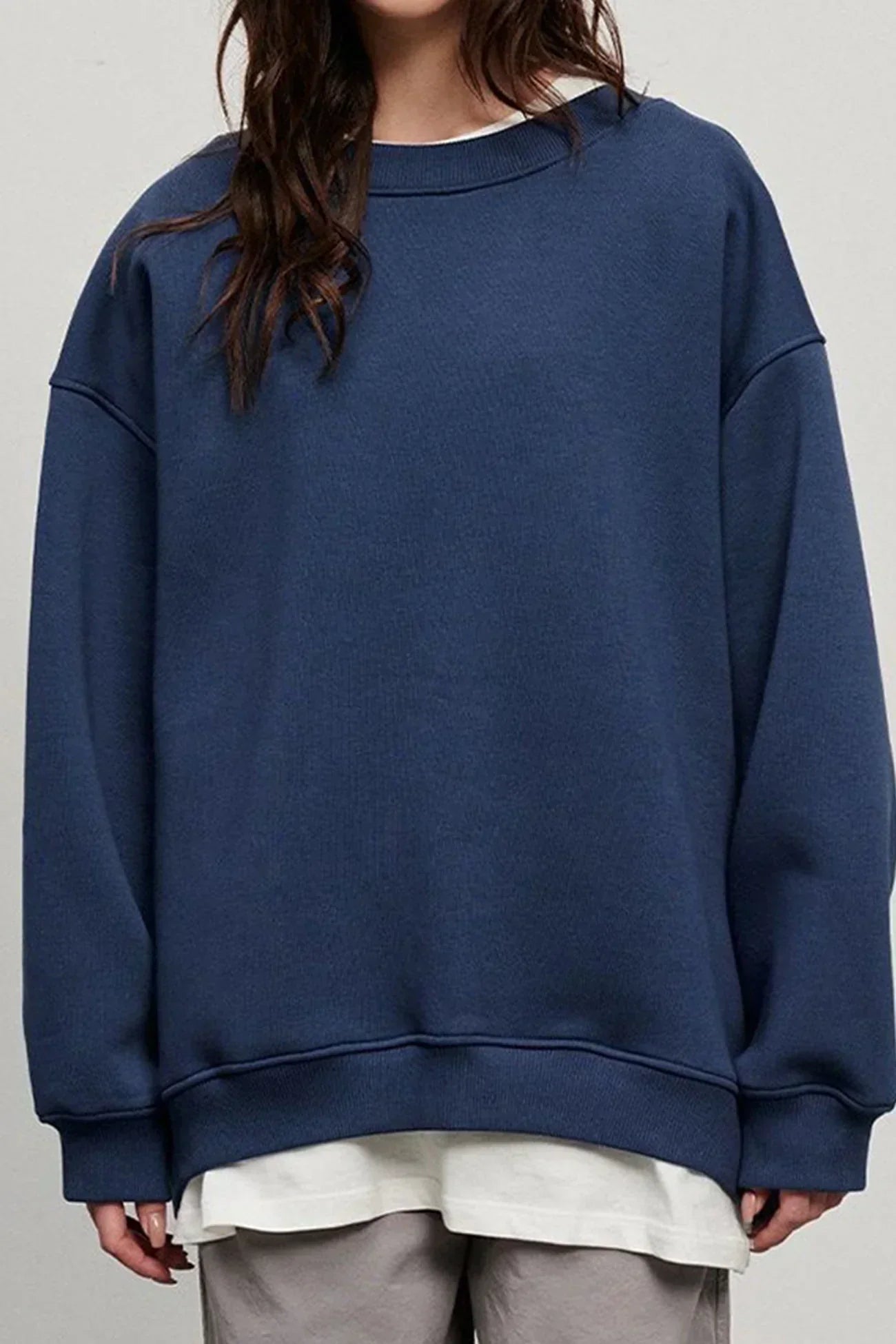 Oversized Fudus Neck Sweatshirt