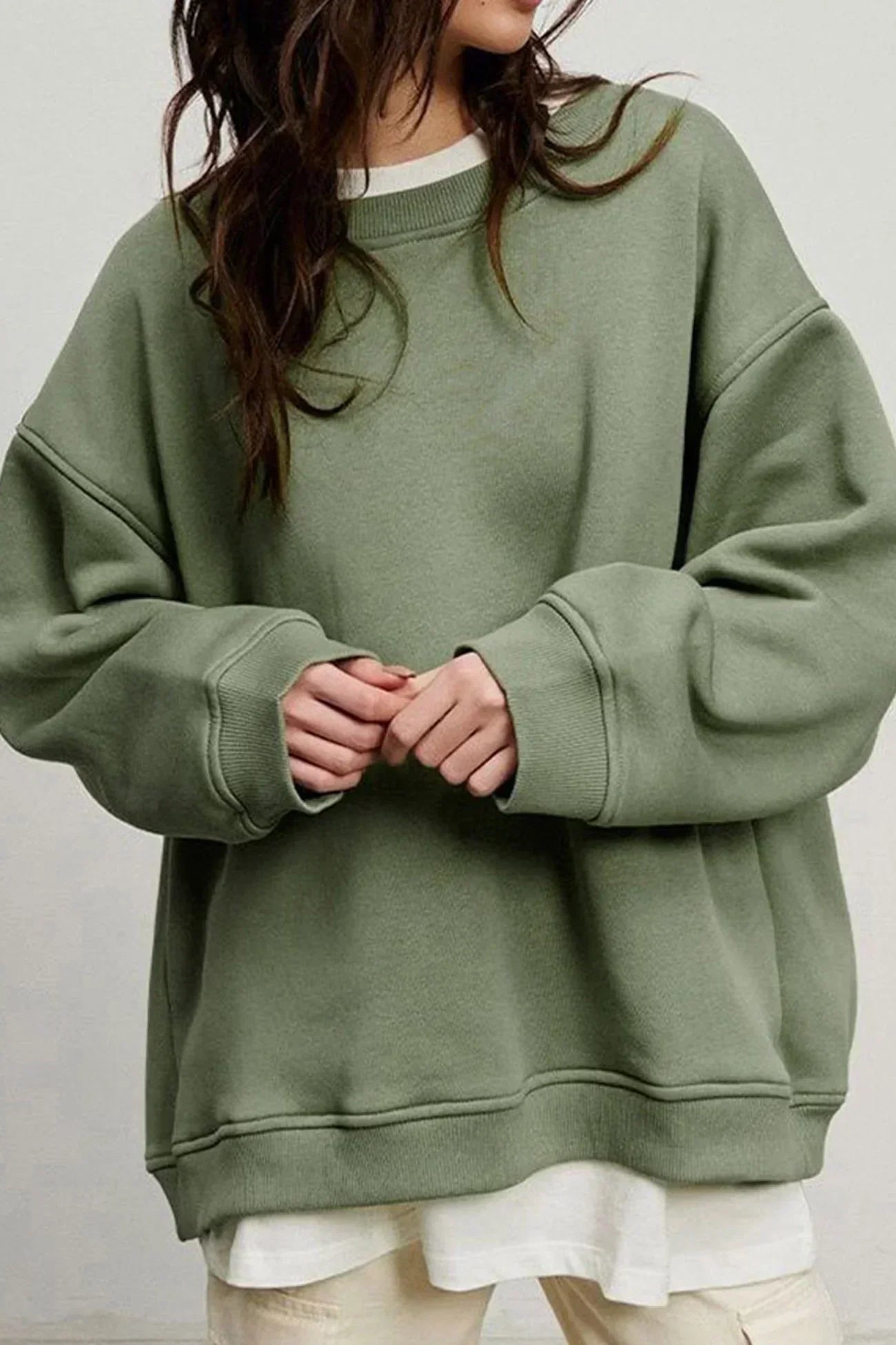 Oversized Fudus Neck Sweatshirt