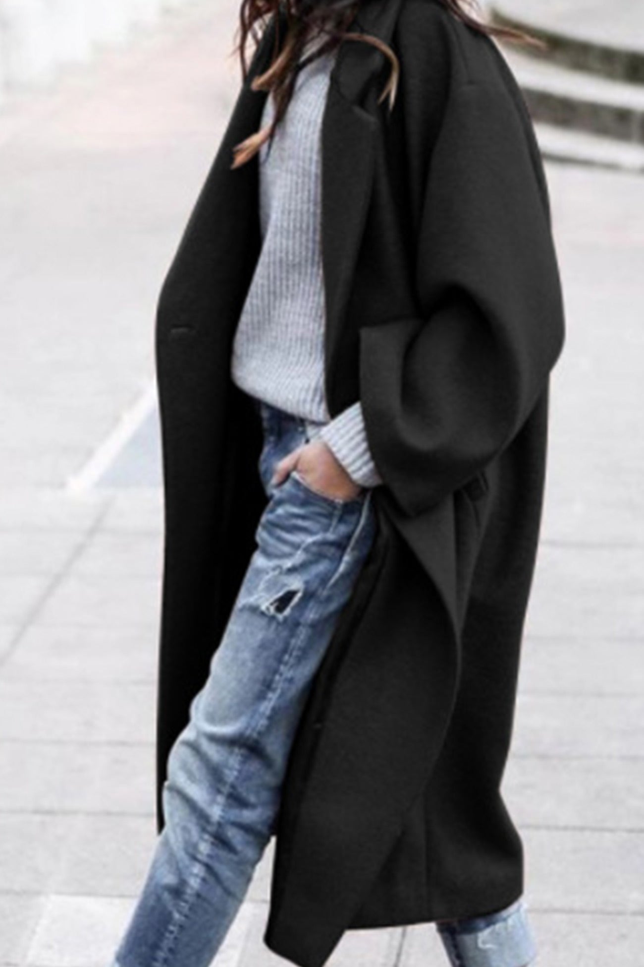 Krohn-e | Jacke mit Revers und Tasche