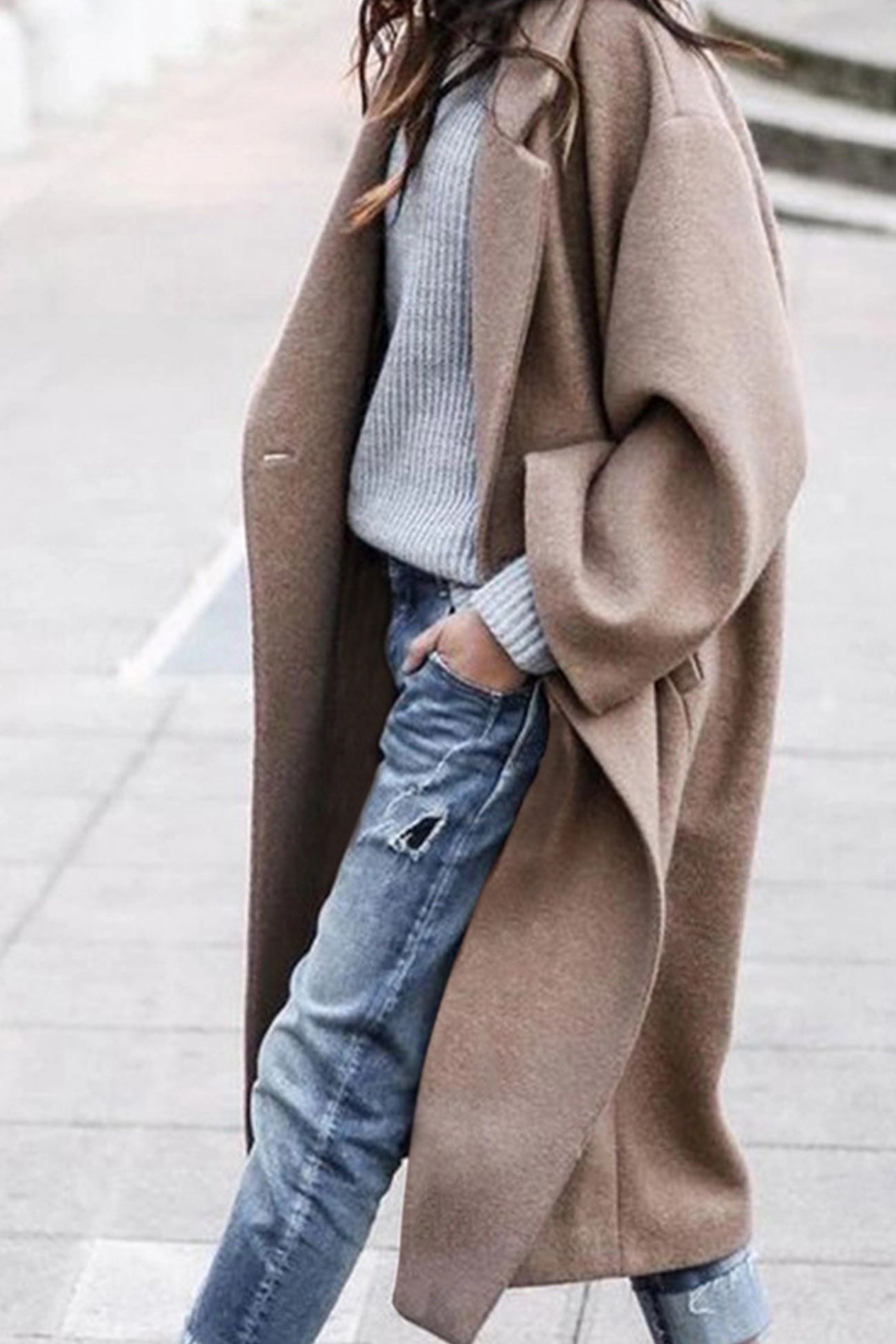Krohn-e | Jacke mit Revers und Tasche