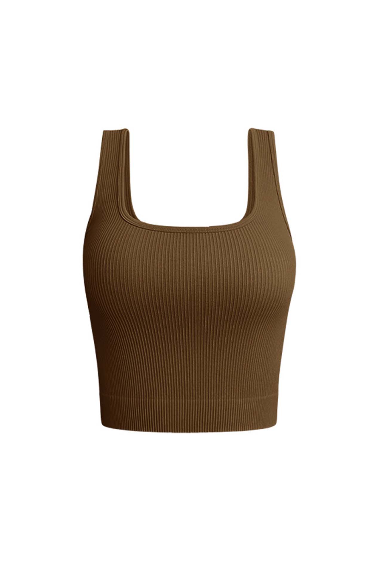 Fudus Farbquadrat-Ausschnitt-Tanktop