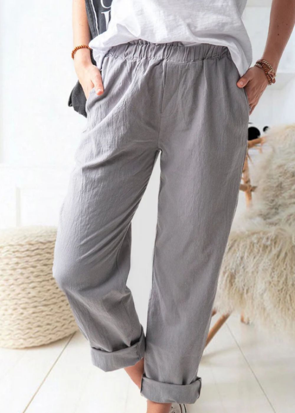 Sonya – Modische Leinenhose