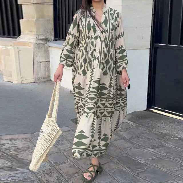 Blumenmuster-Maxikleid Alina