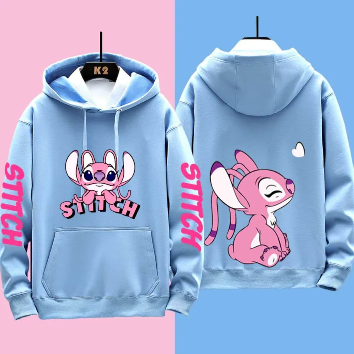 Bequemer Disney Stitch Kapuzenpullover von Fudus