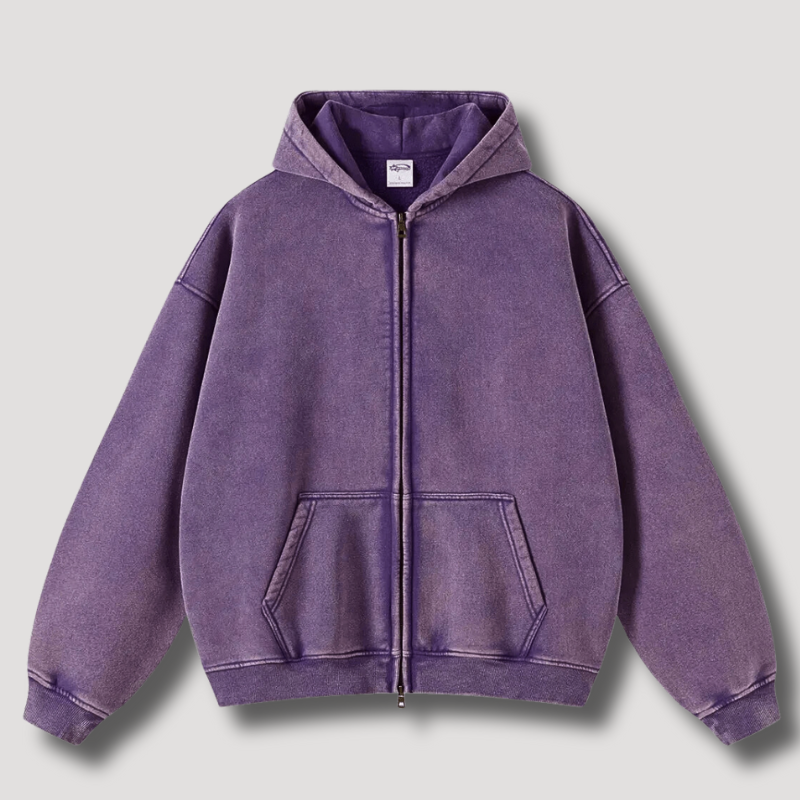 Used Vintage Zip-Up Hoodie for Men