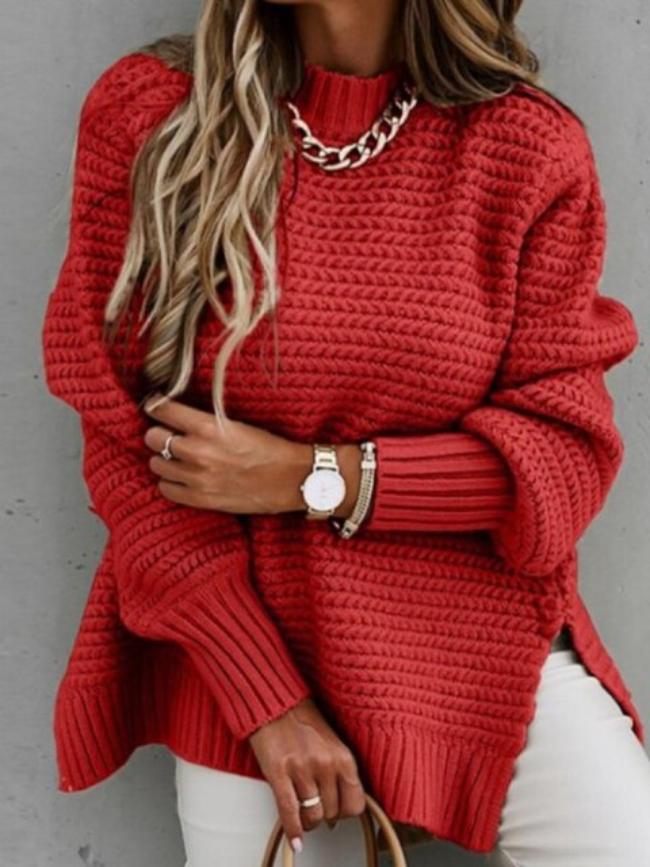 Krohn-e | Strickpullover mit Lockerer Passform Acryl Warm und Modern