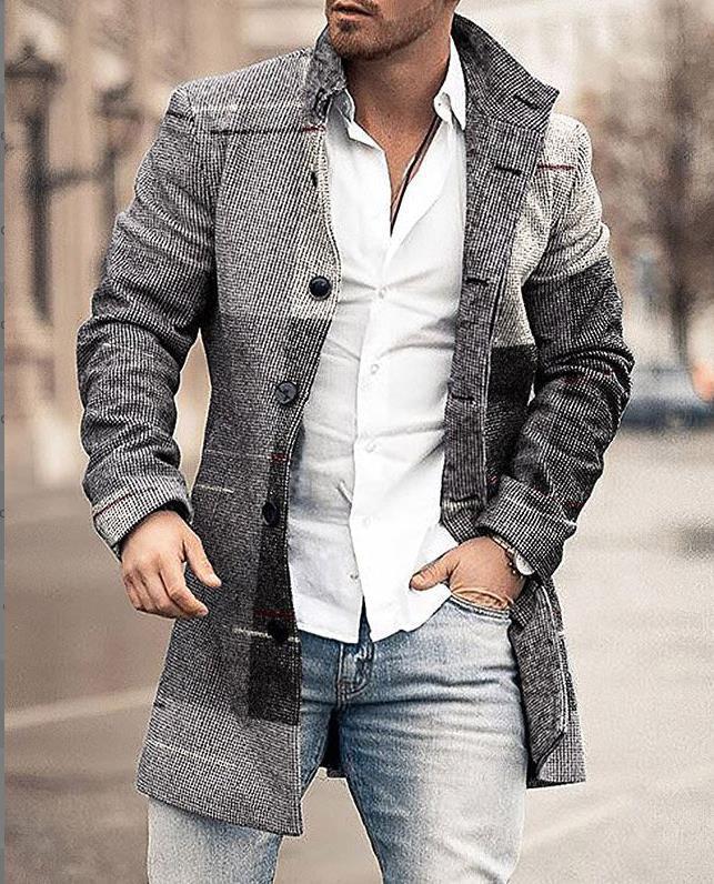 Männer Winterjacke mit Kragen
