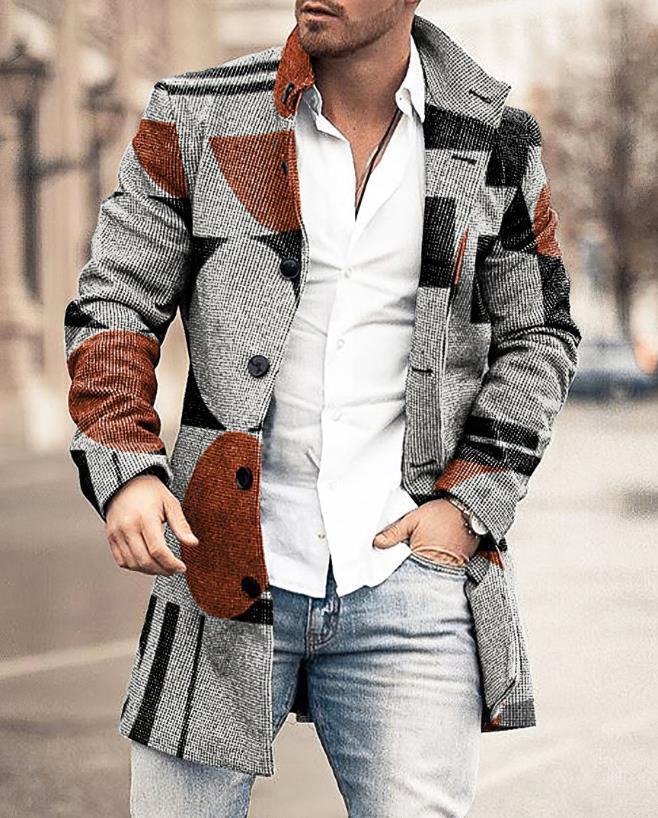 Männer Winterjacke mit Kragen