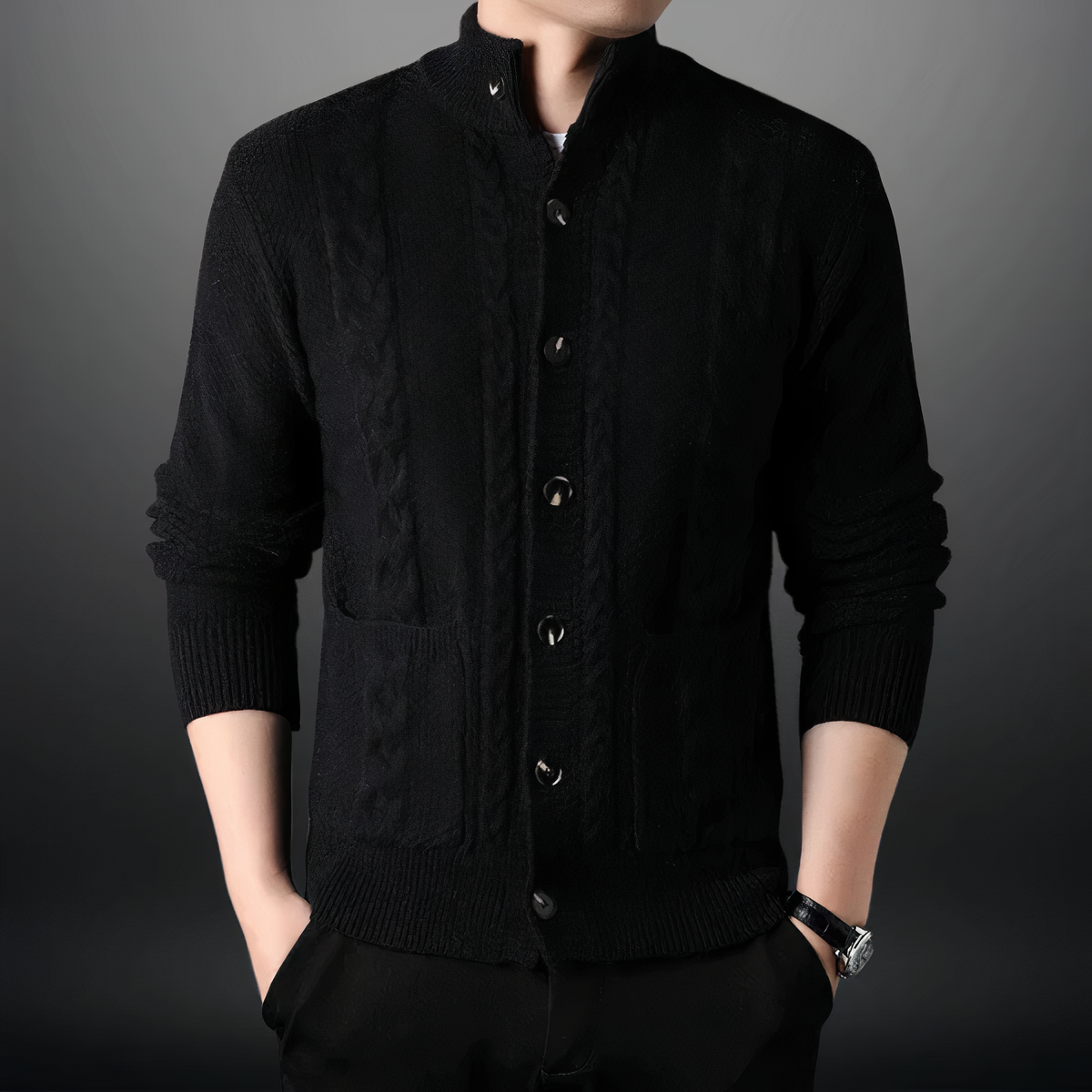 Moderner Herren-Strickcardigan Toby