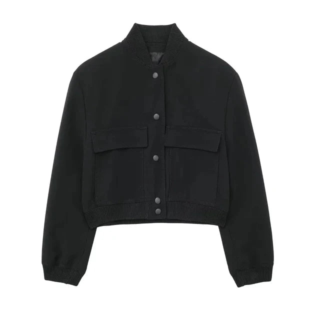 Avelena Elegant Bomber Jacket