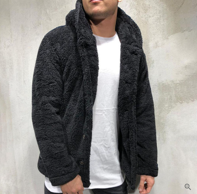 Herren Fleece Kapuzenpullover mit Wärmem