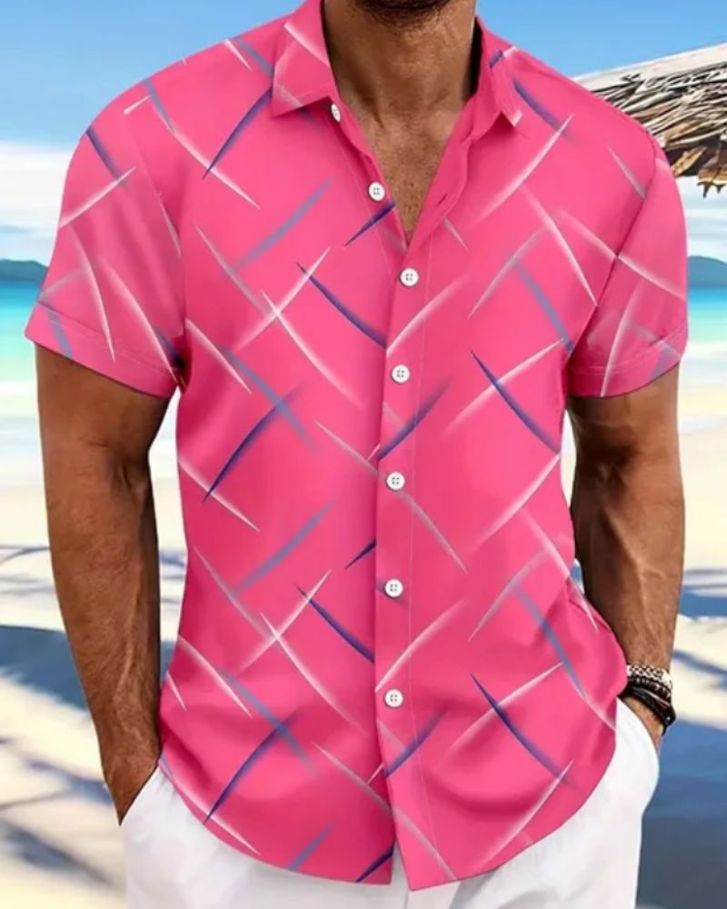 Sommerliches Herrenhemd von Timo mit Druck