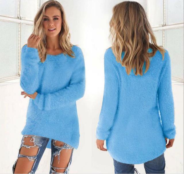 Krohn-e | Lässiger O Ausschnitt Pullover