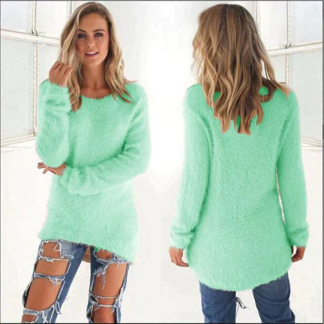 Krohn-e | Lässiger O Ausschnitt Pullover