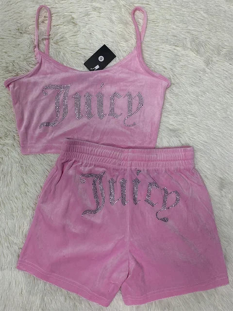 Emilia Damen Set: Oberteil und kurze Hose