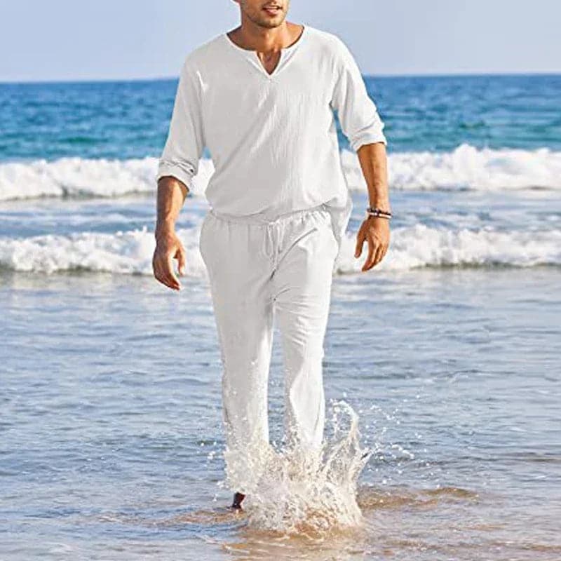 Baumwoll-Leinen Anzug für Herren