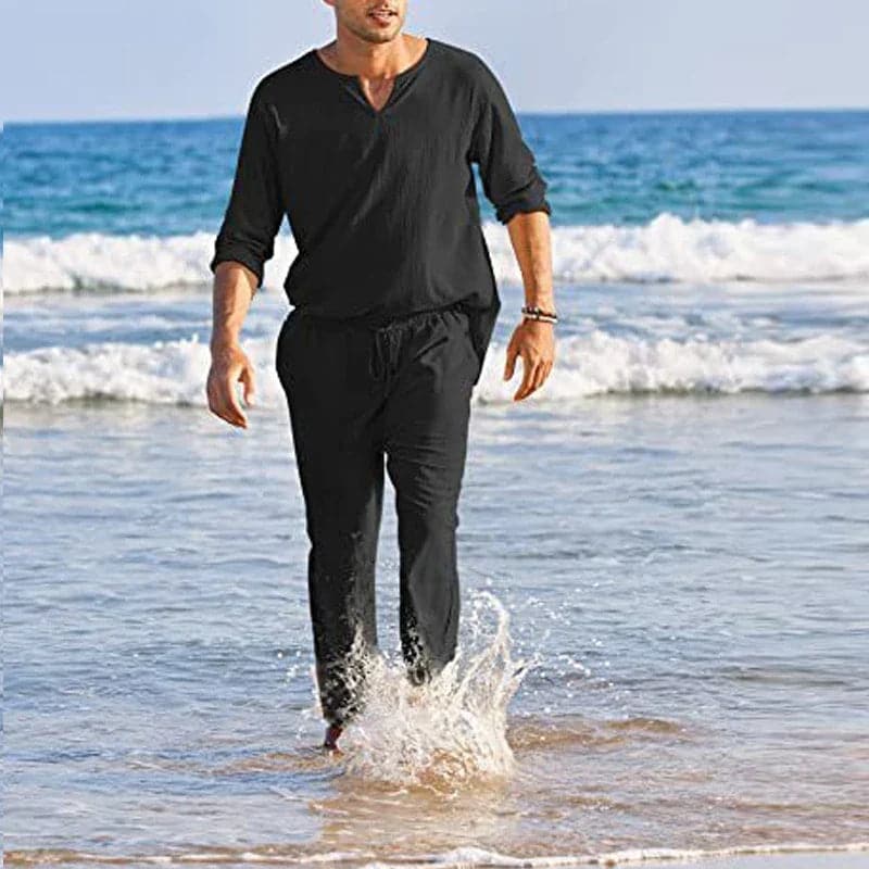 Baumwoll-Leinen Anzug für Herren