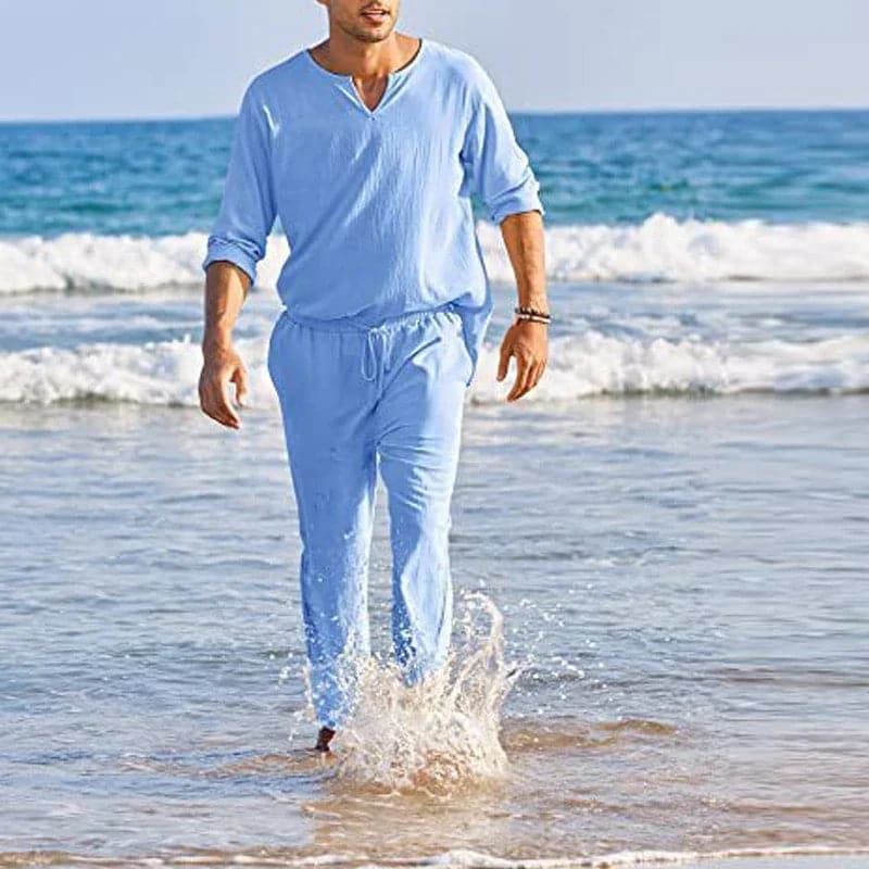 Baumwoll-Leinen Anzug für Herren