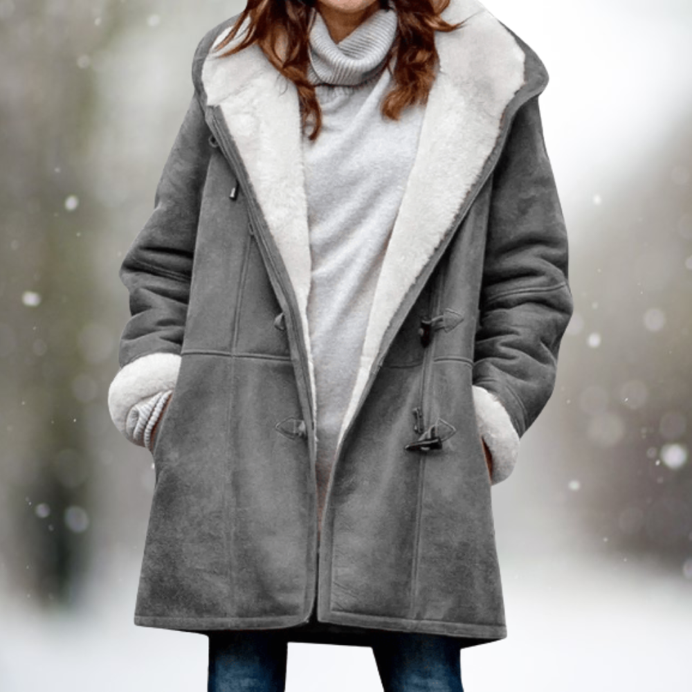 Krohn-e | Fleece - Wildlederjacke