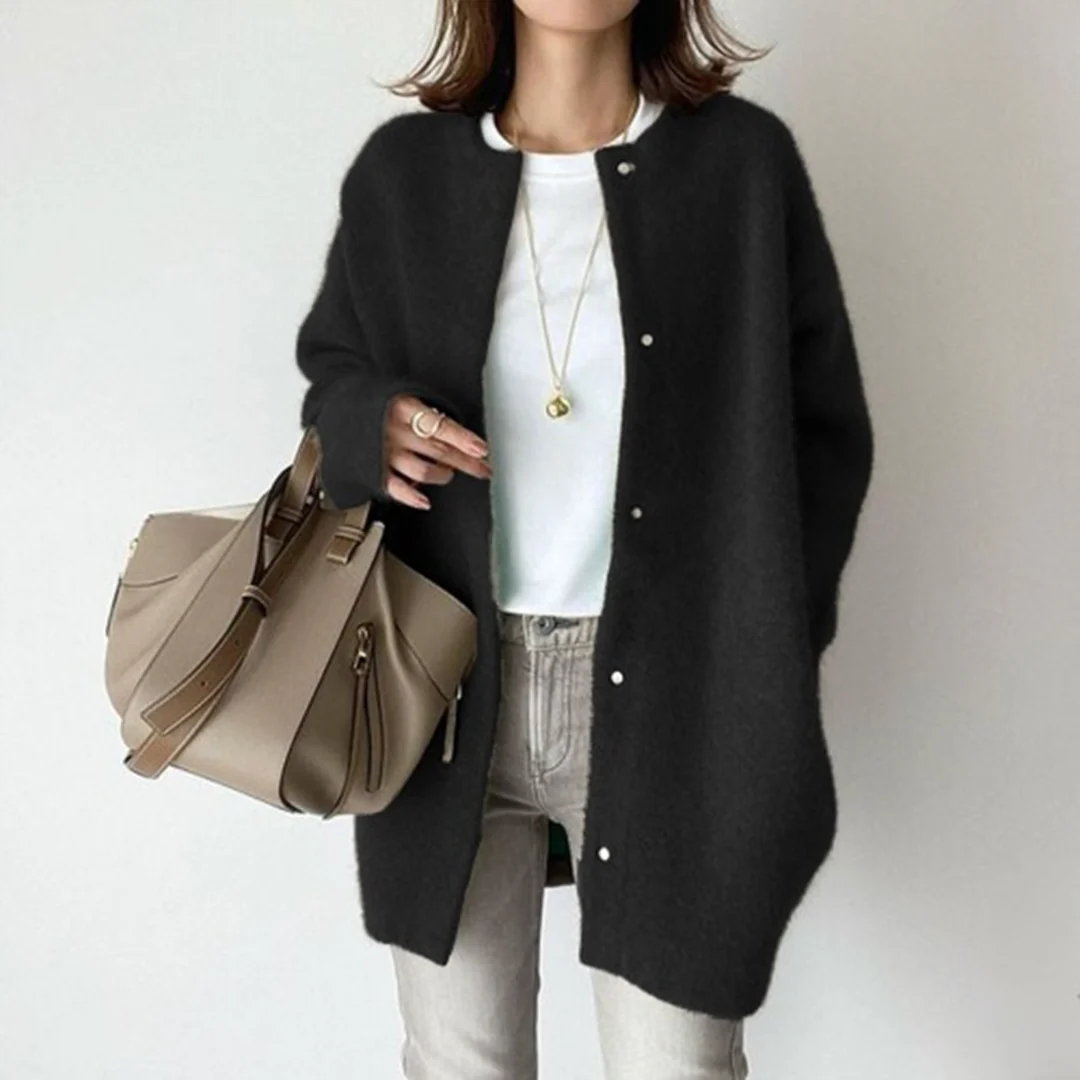 Krohn-e | Cardigan - Weicher Strick Oversized Cardigan