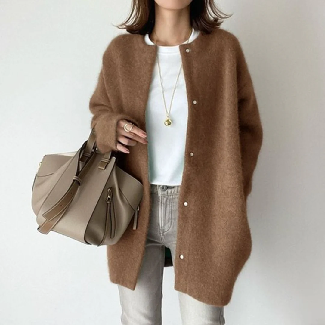Krohn-e | Cardigan - Weicher Strick Oversized Cardigan