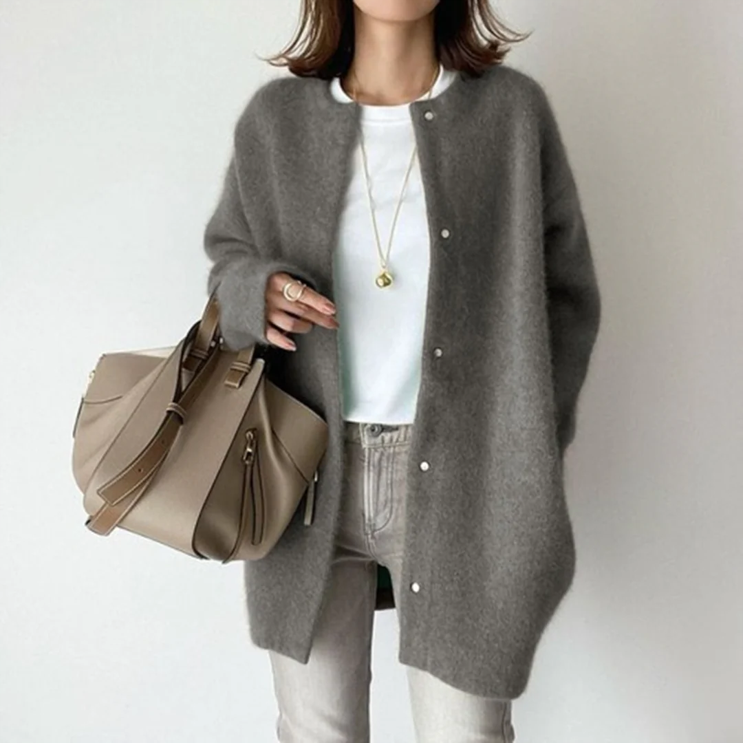 Krohn-e | Cardigan - Weicher Strick Oversized Cardigan