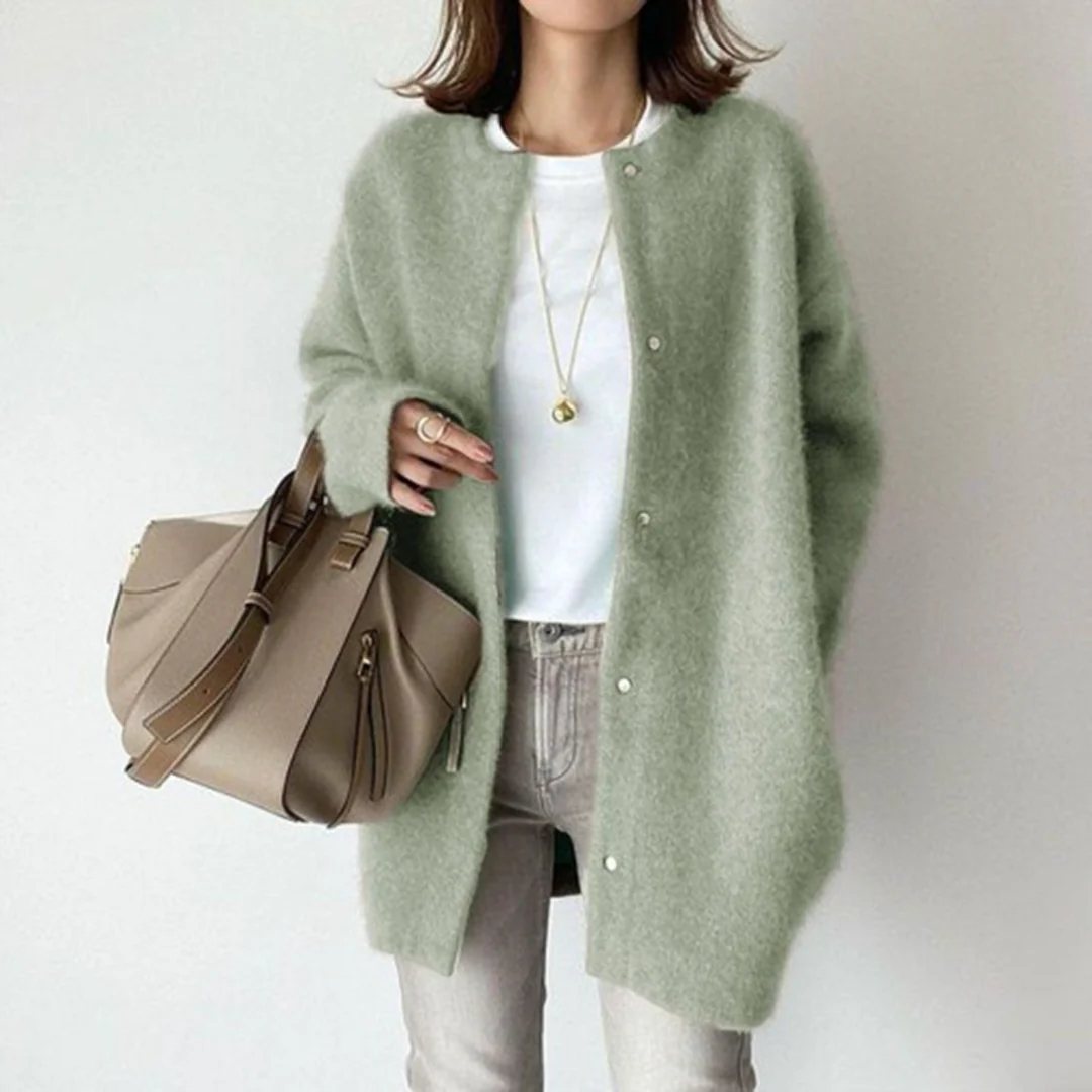 Krohn-e | Cardigan - Weicher Strick Oversized Cardigan
