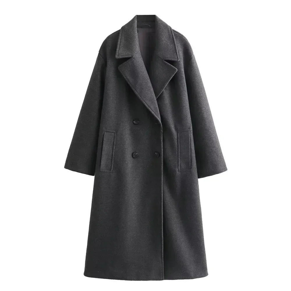 Krohn-e | Lange Jacke für Damen Elegantes Design Warme Winterjacke