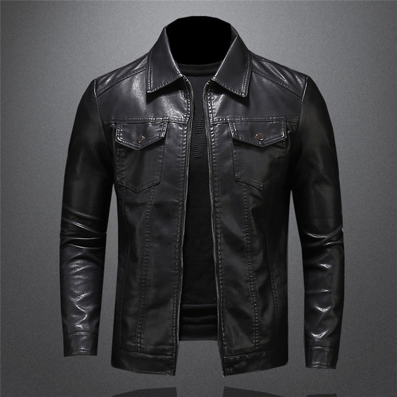 Krohn-e | Klassische Lederjacke für Herren