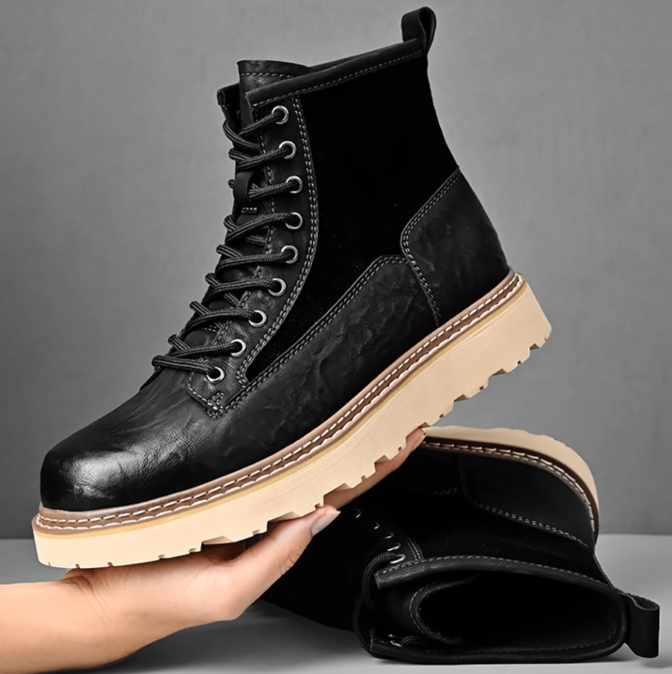 Edle, stilvolle Herren Lederstiefel