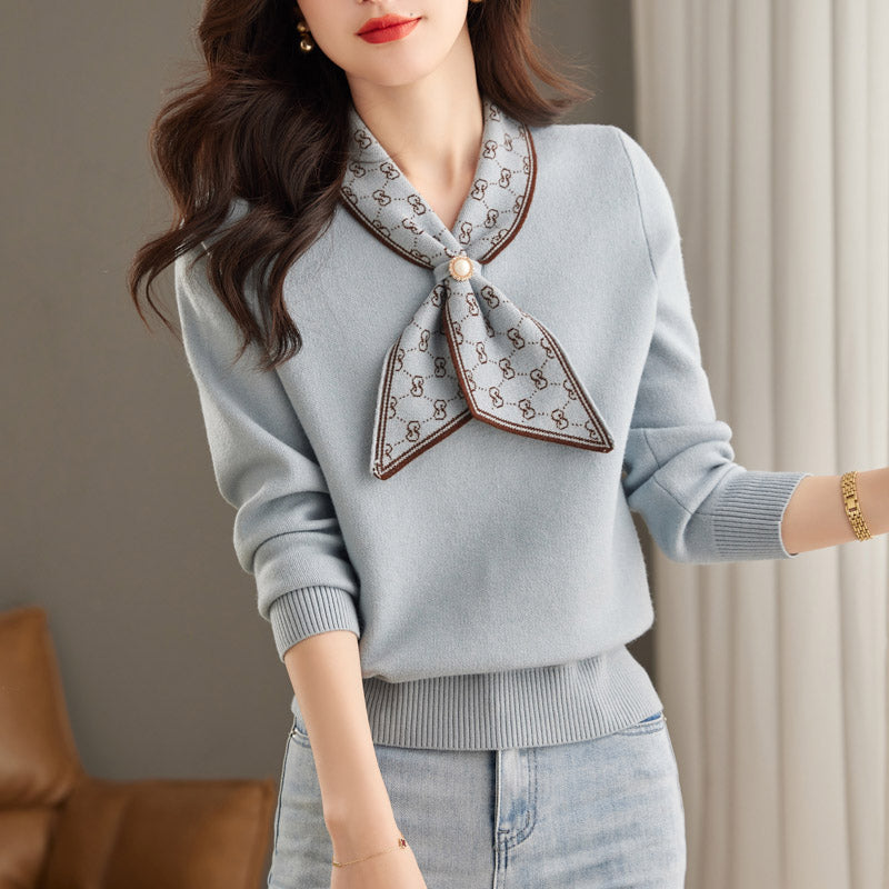 Milou Damenpullover: Einfacher, dicker Strickpullover