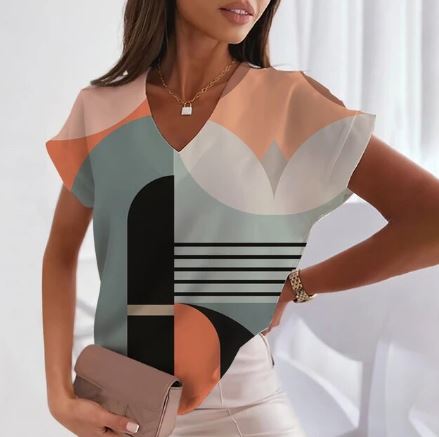 Afrikamode V-Neck T-Shirt