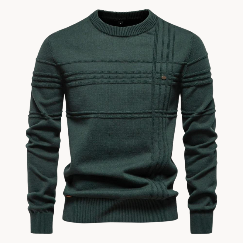 Herrenpullover mit Rundhals