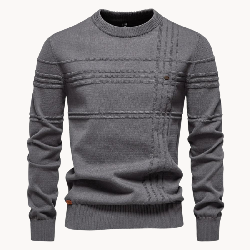 Herrenpullover mit Rundhals