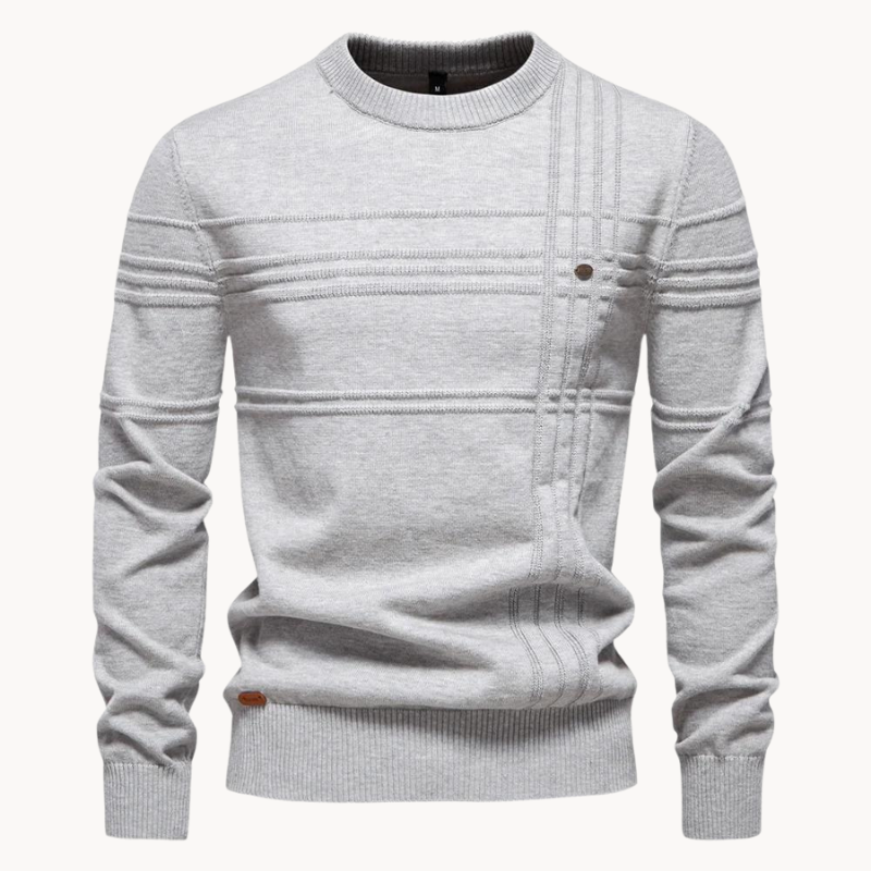 Herrenpullover mit Rundhals