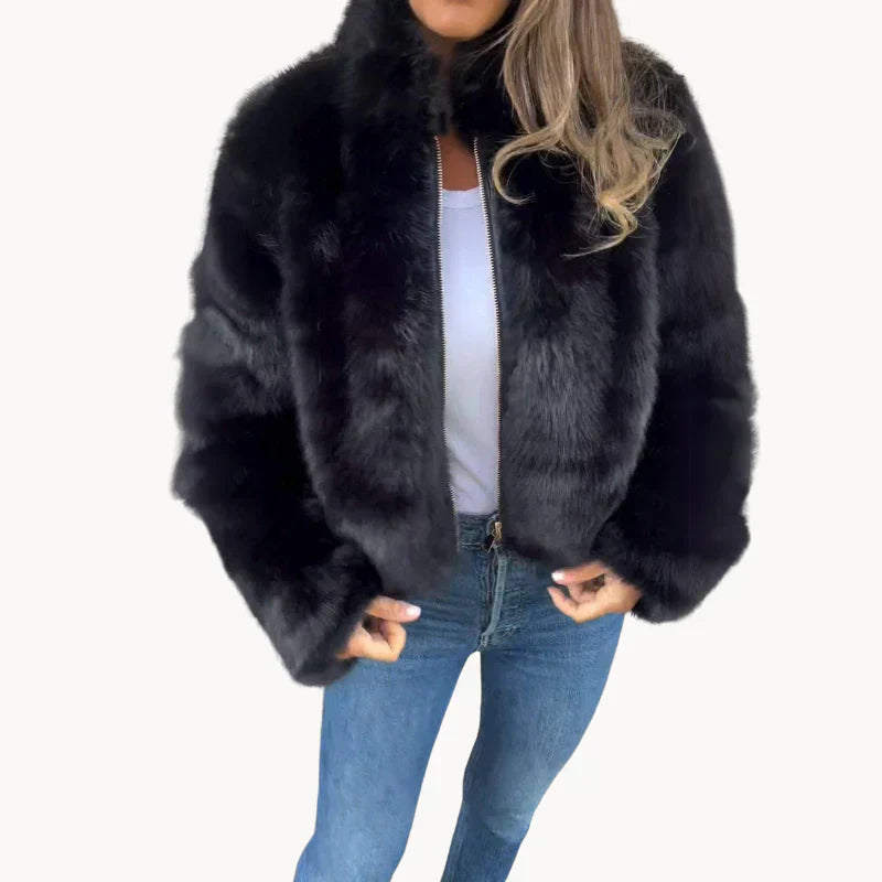 Krohn-e | Luxus-Fell-Komfort-Damenjacke