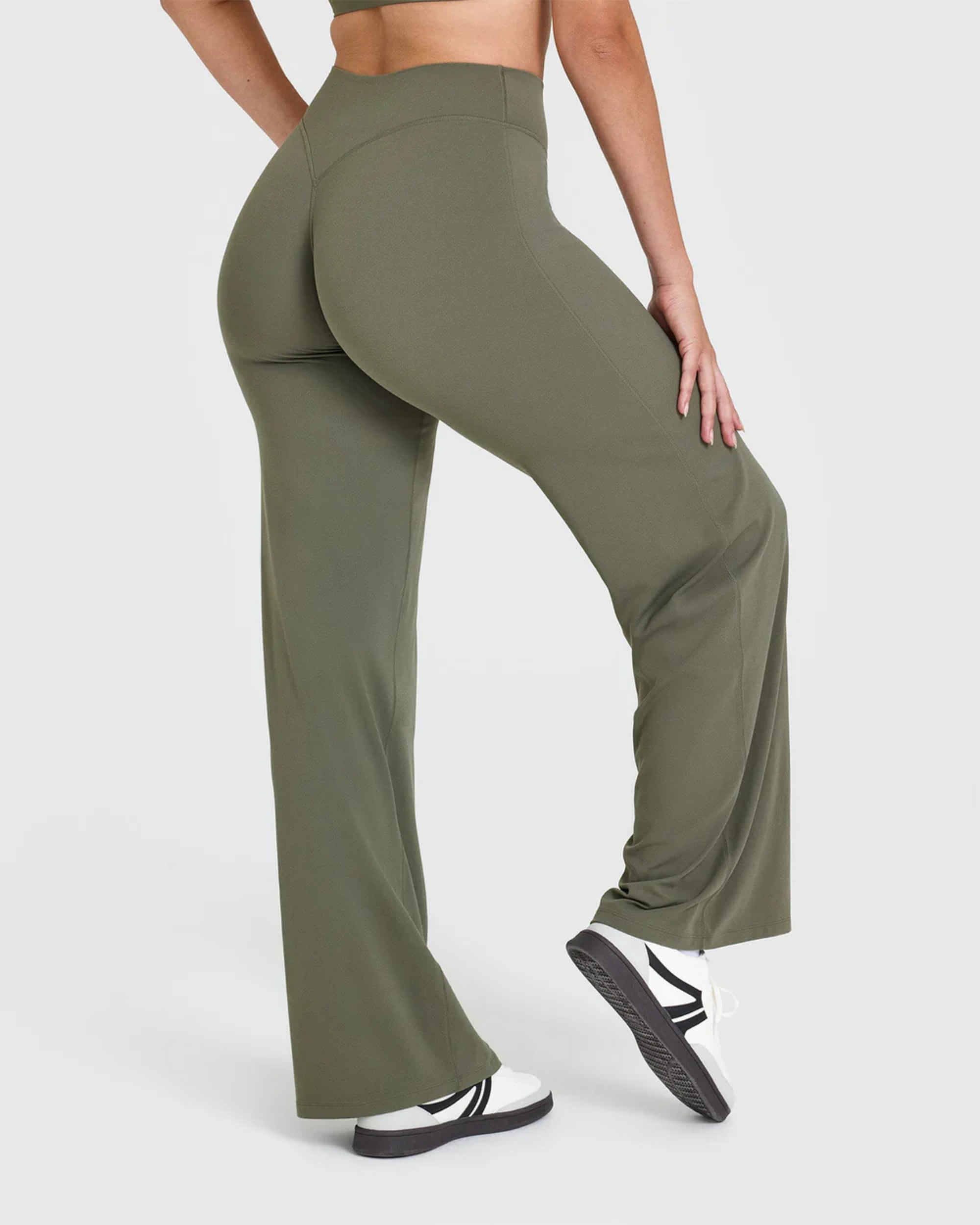 Krohn-e | Weitem Bein und Hoher Taille für Frauen