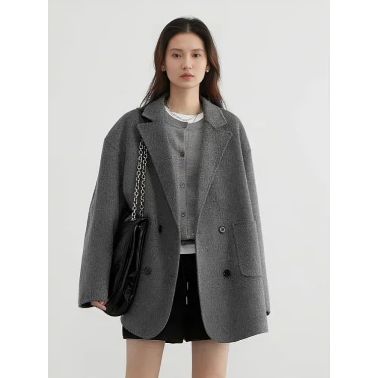 Krohn-e | Luxus Woll Damenmantel