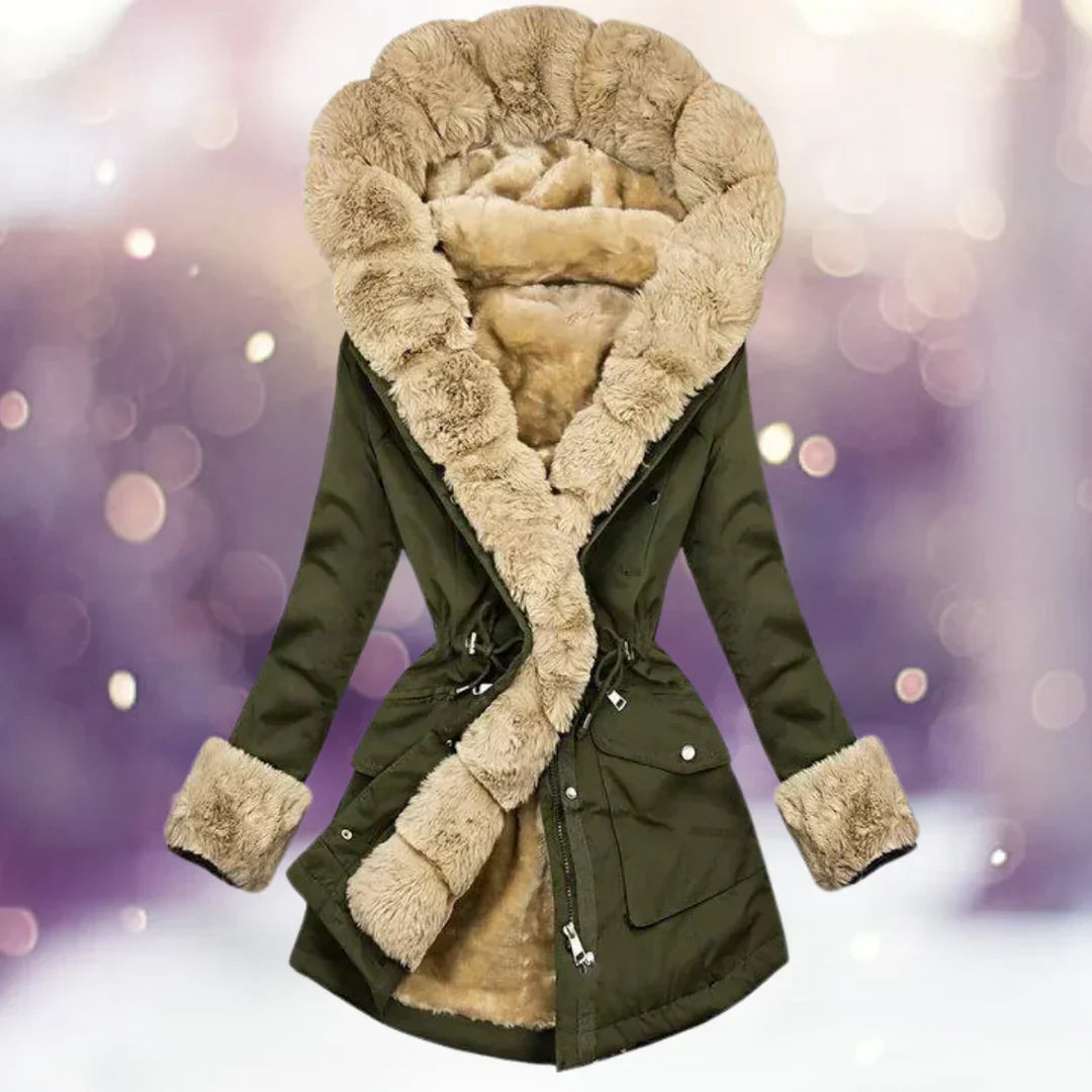 Krohn-e | Wintermantel mit Fellfutter für Damen