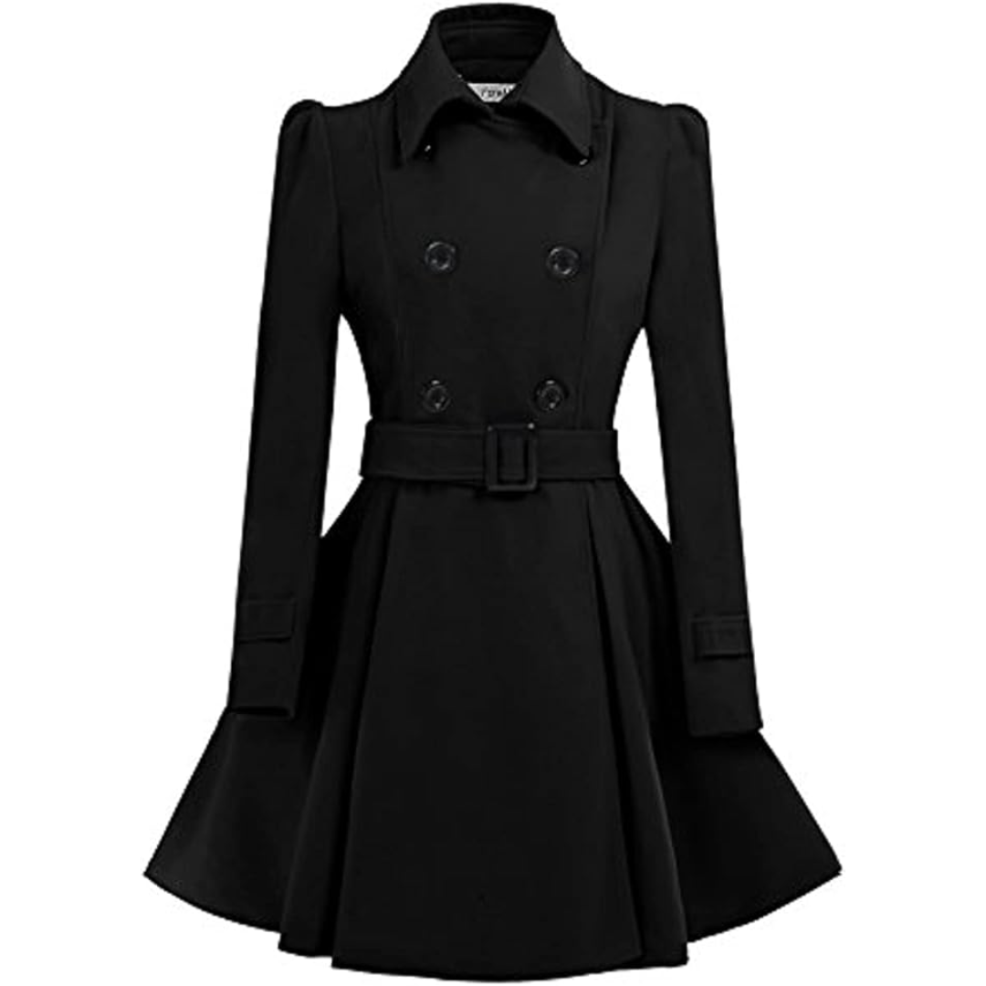 Krohn-e | Wol Peacoat mit Gürtel