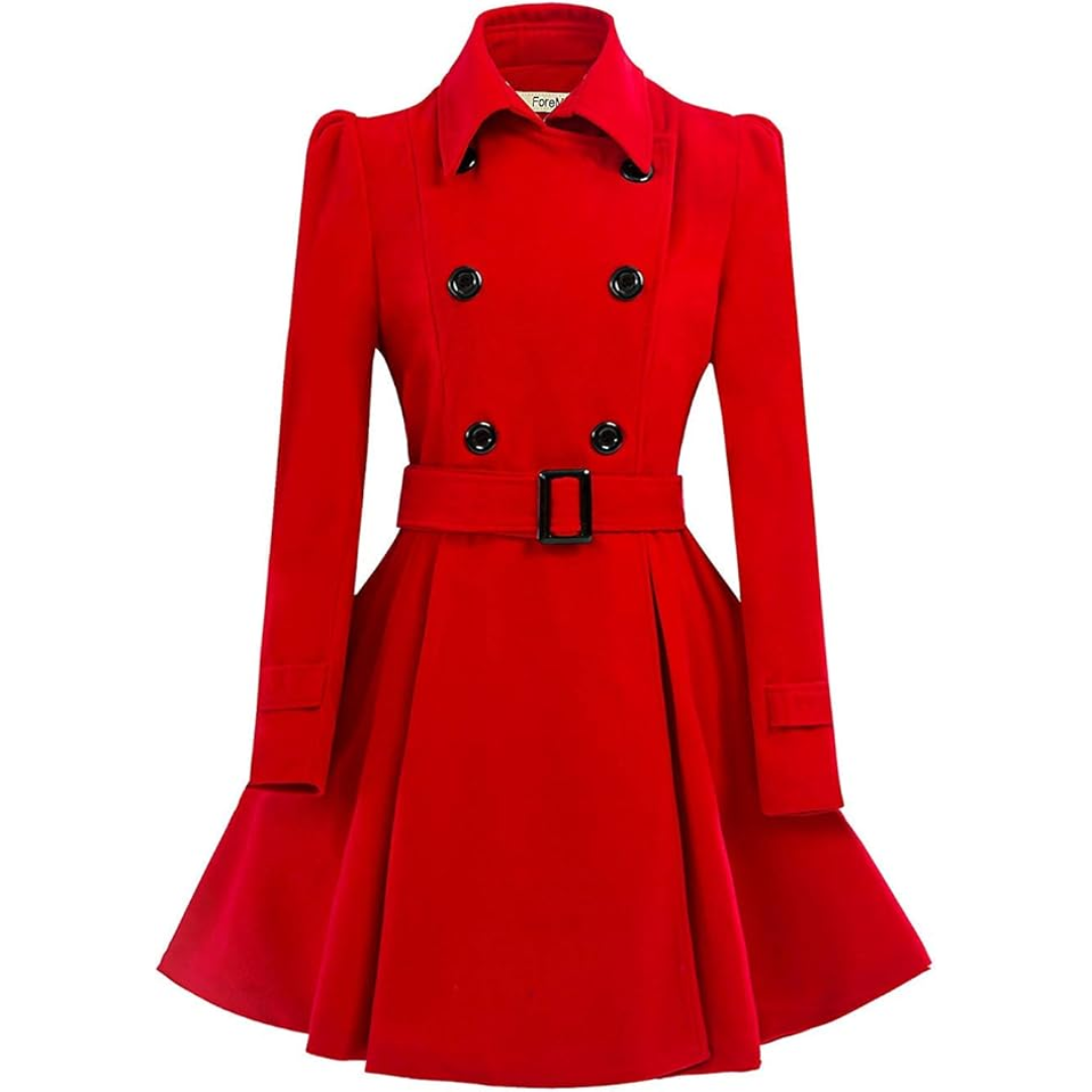 Krohn-e | Wol Peacoat mit Gürtel