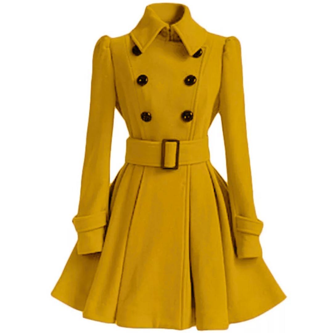 Krohn-e | Wol Peacoat mit Gürtel